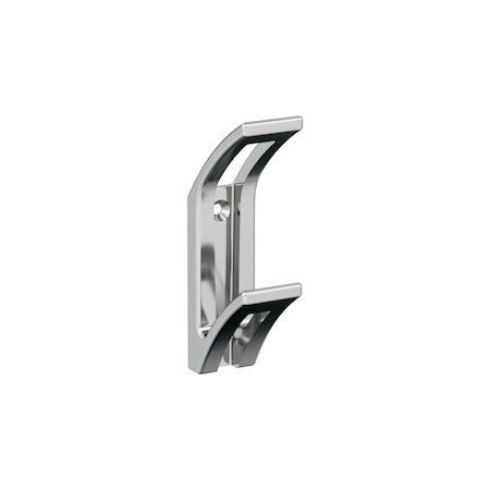 Amerock Avid Contemporary Double Prong Polished Chrome Wall Hook H3701026